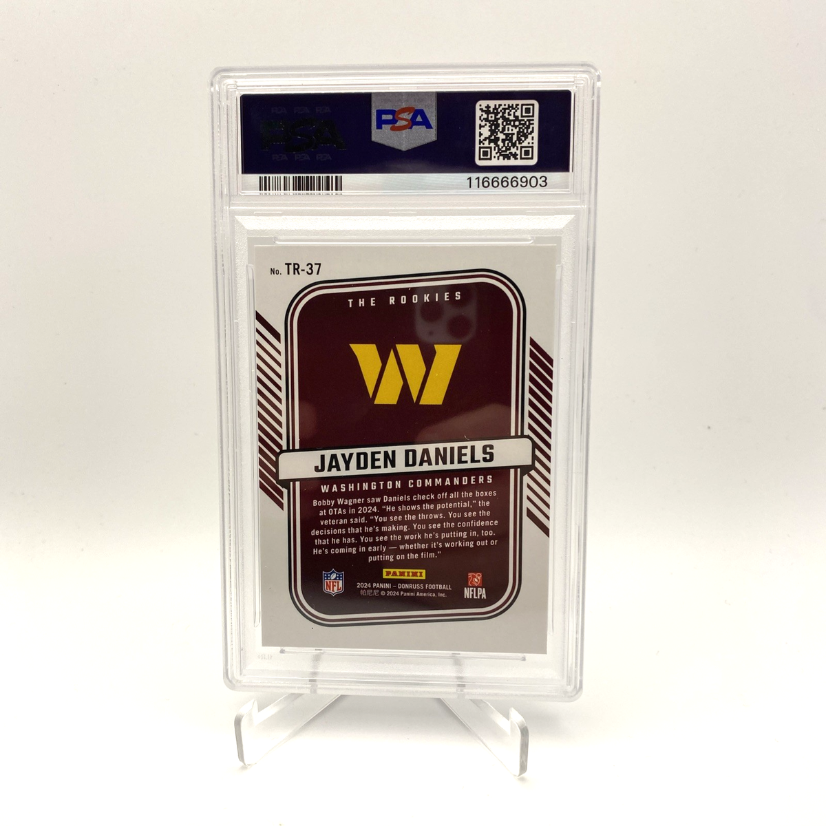 ザ・ルーキーズ THE ROOKIES 見本盤白ラベル　LPレコード 2024 Panini Donruss - The Rookies Jayden Daniels #TR-37 (RC) for