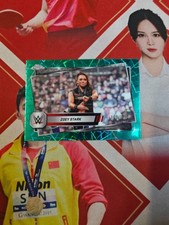 2025 Topps Chrome WWE Green Laser Refractor Zoey Stark /175
