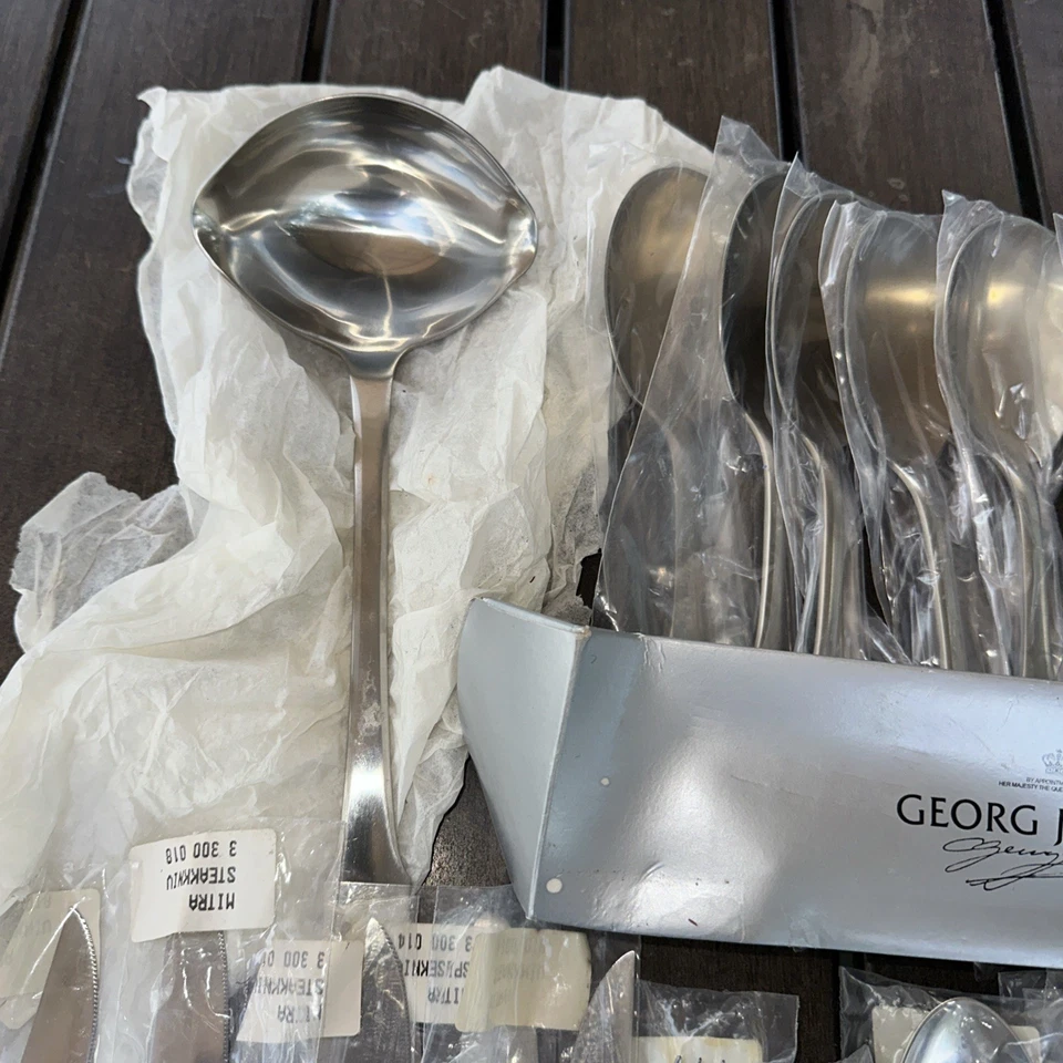 Georg Jensen * MITRA Stainless Flatware Denmark (42) pieces - Image 3 of 4