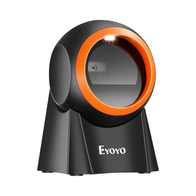 Hands-Free 1D 2D Desktop Barcode Scanner, QR Barcode Reader Support Screen Sc...