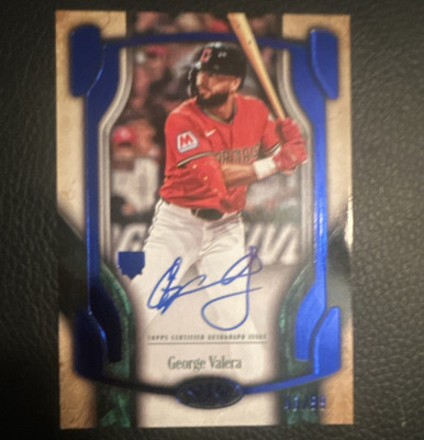 Topps Tier One 2026 George Valera Guardians Break Out Auto BOA-GV 87/99