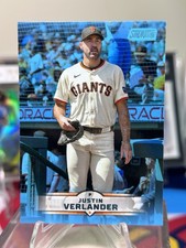 2025 Topps Stadium Club Justin Verlander Light Blue Parallel #162 Giants