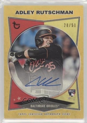 2023 Topps Brooklyn Collection Gold 28/50 Adley Rutschman Rookie Auto RC 7uo