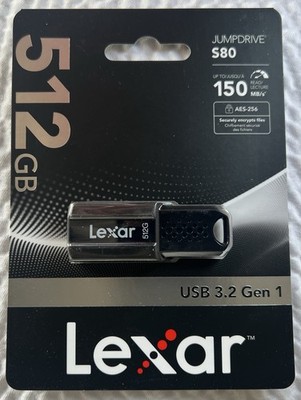 Lexar Jumpdrive S80 512GB USB 3.2 Flash Drive up to 150MB/s - New