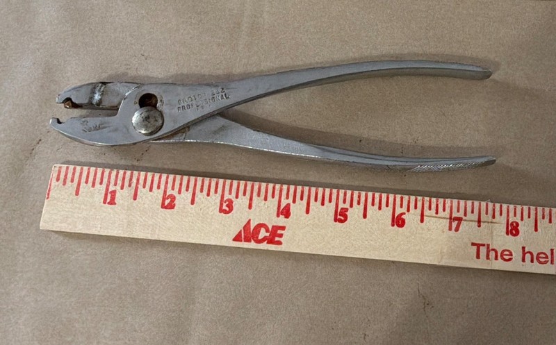 PROTO 252 Hose Clamp Slip Joint Pliers 7in Adjustable Metal Silver MPN 252