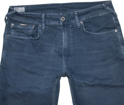 Pepe London Herren Jeans Hose STANLEY Regular Tapered Stretch W31 L32 blau