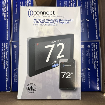 #ad Carrier Connect Wi Fi Commercial Thermostat With BACnet NOS 33CONNECTSTAT43 $89.99