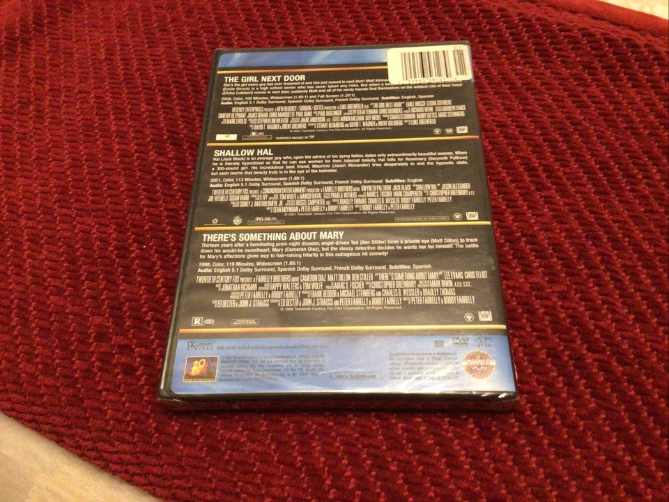 The Girl Next Door/ Shallow Hal/ There's Something About Mary (NEW SEALED DVD) - Image 2 of 2