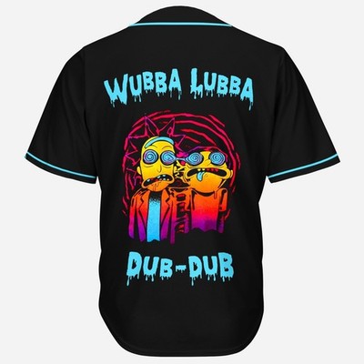 Custom Name - Trippy Rick and Morty excision illenium rave Baseball Jersey