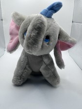 Vtg Walt Disney DUMBO Elephant Plush Stuffed Animal Toy 8" Animated Classic