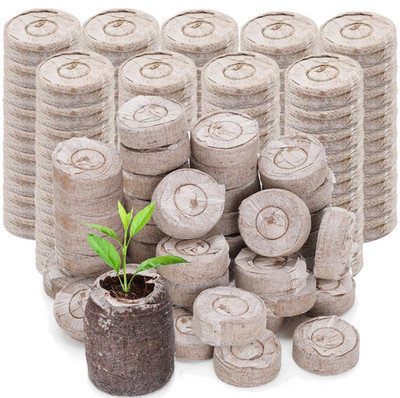 100pcs Seed Starter Pod Peat Pellets for Seedlings, Garden Plant Seed Starter Ki