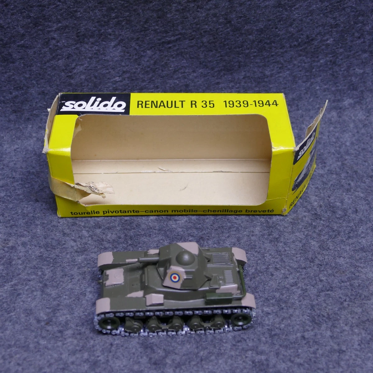 Le Char Français Renault R35 FFI 1944 Miniature De Solido Au 1 50e 3602