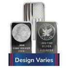 Secondary Market 5-oz Hallmarked .999 Fine Silver Bar