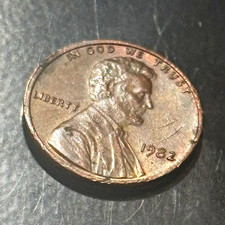1982 No Mint Mark One Cent Cooper Penny Coin