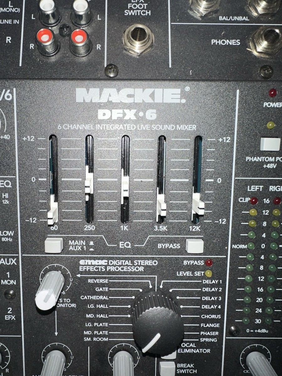 Mackie DFX6 6 Channel Integrated Live Sound Mixer | eBay