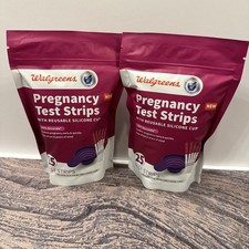 50CT Pregnancy Test Strips 2 Packs 25 Per PK with Reusable Cups Early  Quick