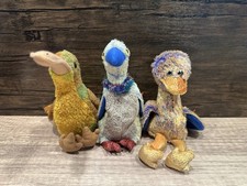 Lot 3 Ty Beanie Babies Birds- BEAK the Kiwi, BUZZY the Buzzard, DINKY the Dodo