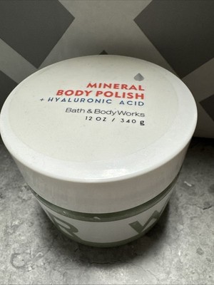 Bath & Body Works WATER Mineral Body Polish HYALURONIC ACID 12 oz. Scrub NEW