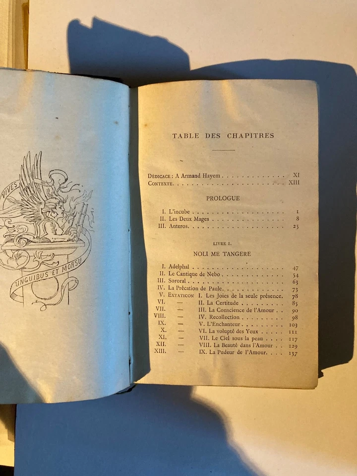 Rose-Croix - Joséphin Péladan - A cœur perdu - Édition originale- 1888 - Photo 3/4