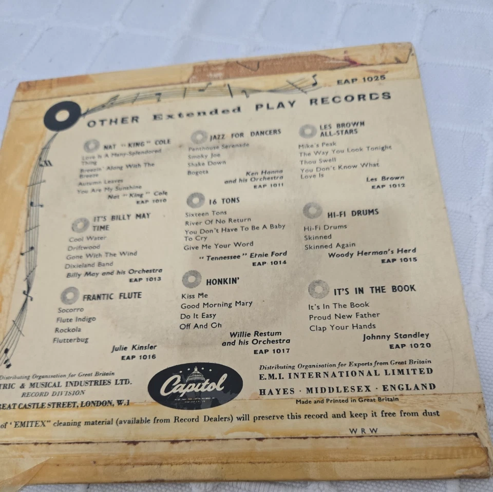 Frank Sinatra – Our Town (Capitol 1956) 7" vinyl EP VG/VG - Image 4 of 4