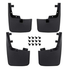 4PCs Heavy Duty Molded Mud Flaps for F150 2015-2018 Front Rear No Fender Flares