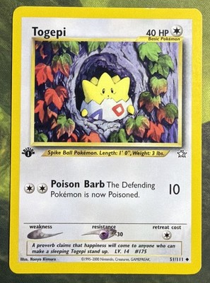 1st Edition Togepi 51/111 - Neo Genesis - Light Play