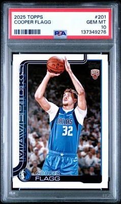 2025-26 Cooper Flagg Topps Flagship Rookie #201 PSA 10 GEM MINT