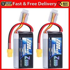 2xZeee Shorty 3S Li po Battery 2200mAh 11.1V 50C T Plug for RC Car Airplane Dron