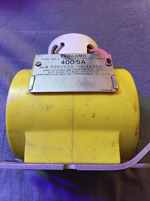 Sangamo Type KH-6 Current Transformer 400:5a 71702 Used