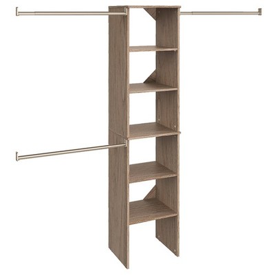 ClosetMaid SuiteSymphony Wood Closet Organizer Starter Kit with Tower and 3 ...