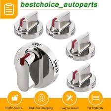 5pack New DG68-00101B DG64-00472A Stove Knobs Fit Samsung Gas Range Oven Stove