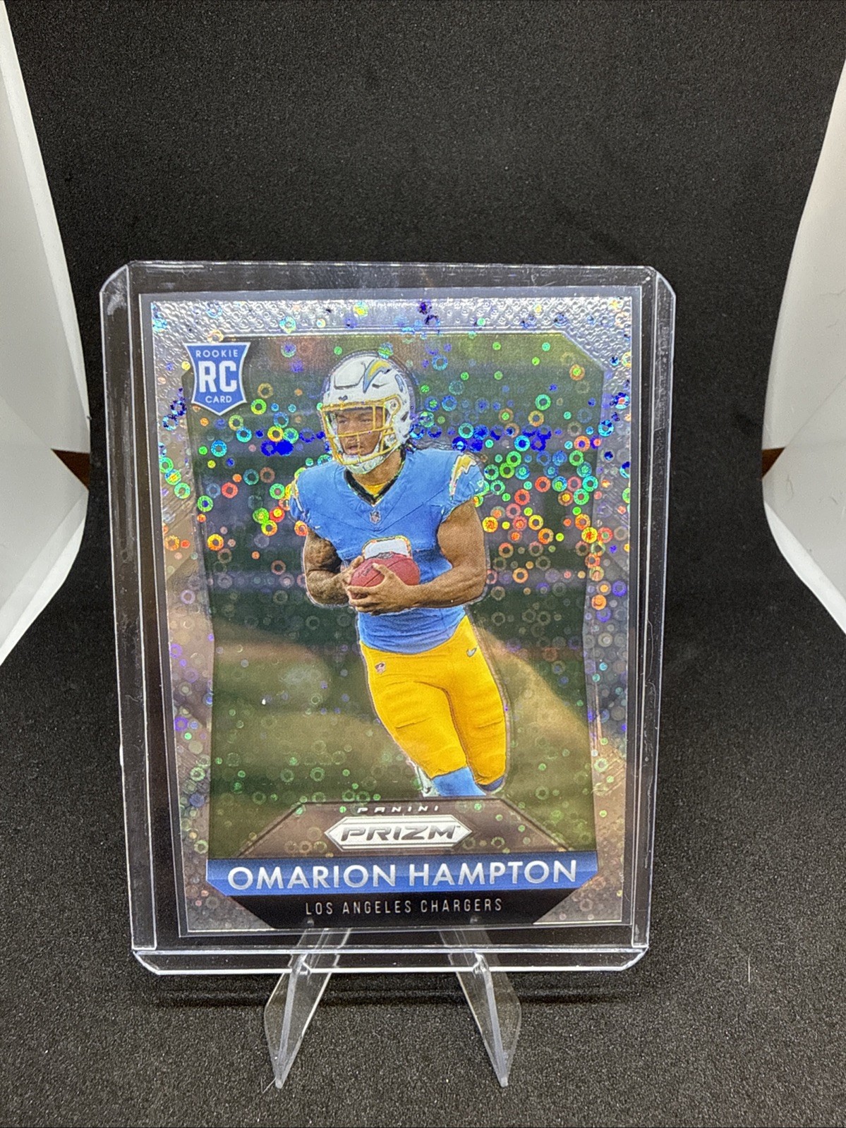 2025 Panini Prizm - Prizm Flashback Rookie Omarion Hampton #9 No Huddle Prizm...