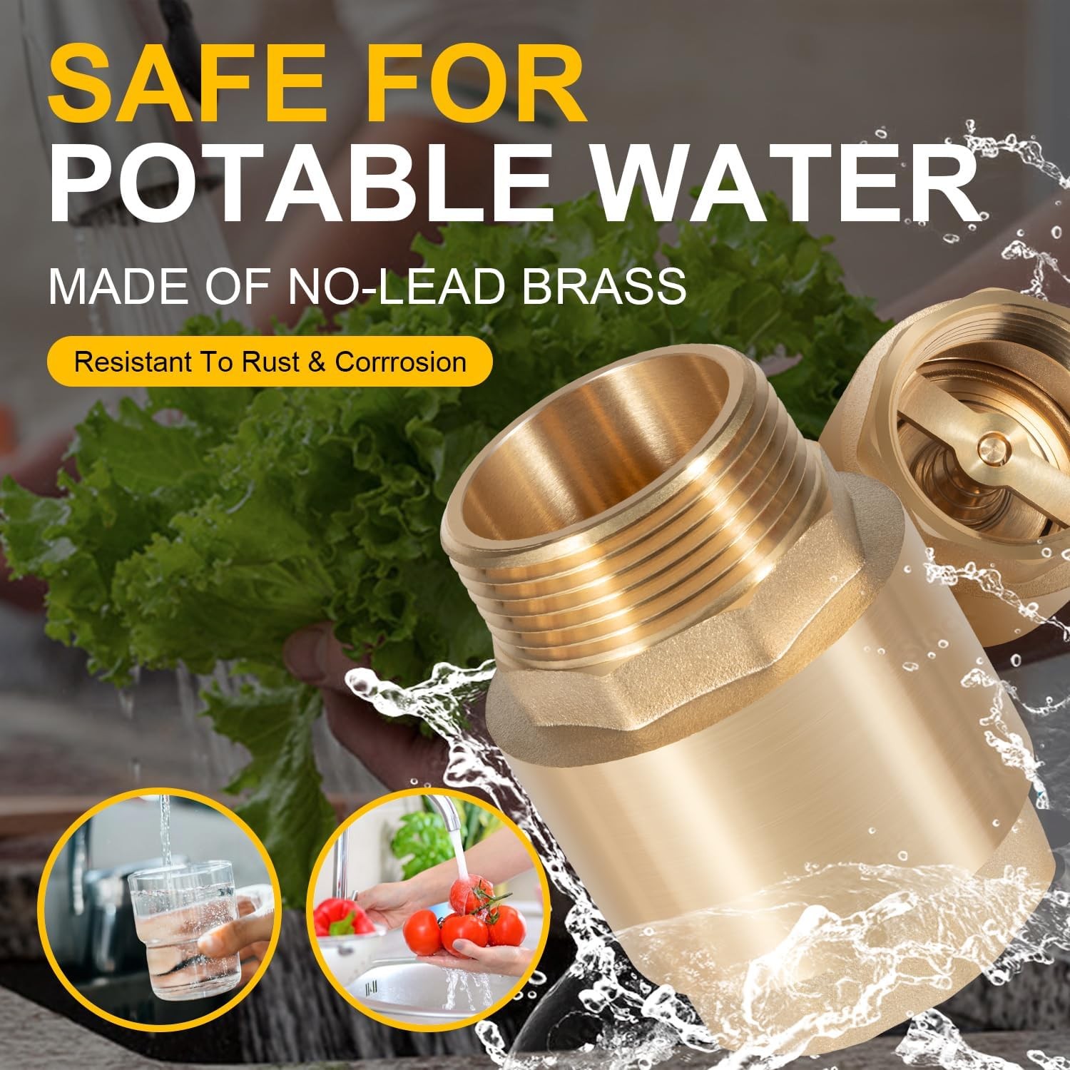 for SP0465X-125 One Way Brass Check Valve, 1-1/4" NPT male in/ 1-1/4" FNPT out