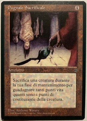 mtg magic life chisel legends ITALIAN Opferdolch Legenden