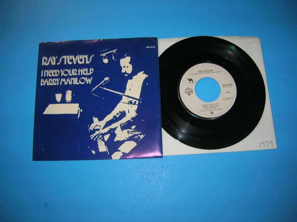 Pop  45 & Picture Sleeve - Ray Stevens - I Need Your Help Barry Manilow  -  1979