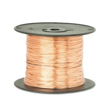 14 AWG Gauge Bare Copper Wire Buss Wire 500' Length 0.0641" Natural