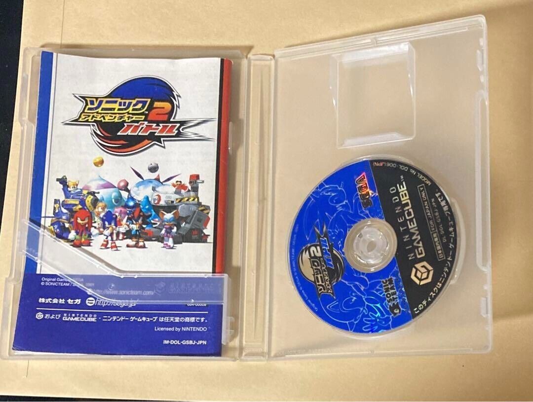 SEGA Sonic Adventure 2 Battle Nintendo Gamecube GC Used Shipping