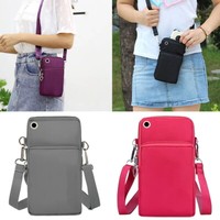 Women Cross Body Mobile Phone Pouch Shoulder Bag Coin Wallet Purse Handbag UK 