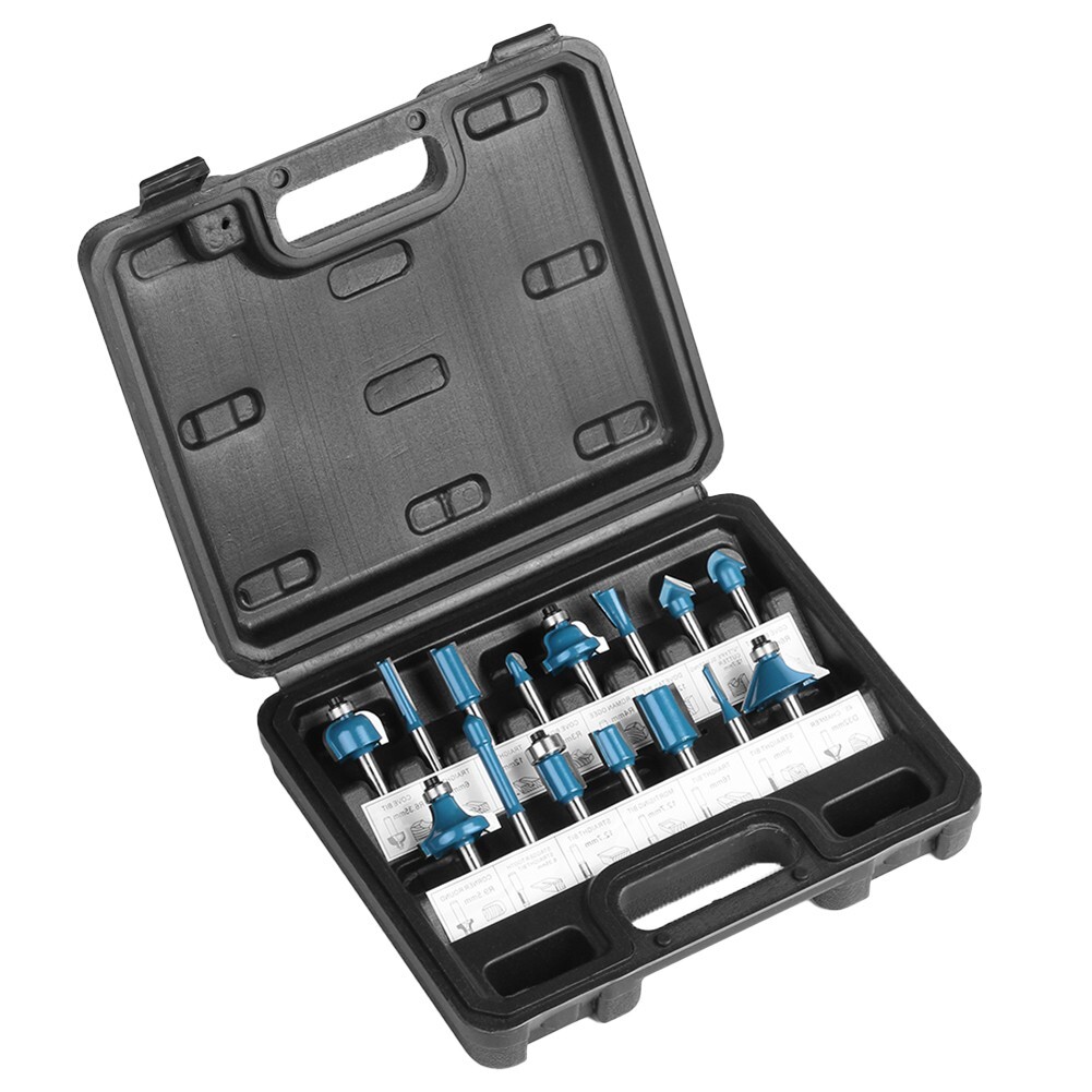 Easy to Use 15Pcs Router Bit Set in Plastic Box with 