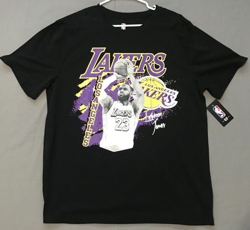 Lebron James #23 Los Angeles Lakers Mens Shirt Extra Large Black NBA New w/tag