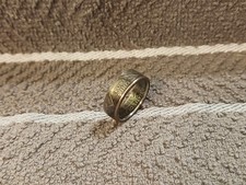 Ohio Handcrafted Washington Quarters coin ring, size 7 -1/2 2002