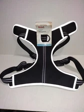 Boots and Barkley Reflective Large Dog Harness Adjustable Black Up To 90lbs
