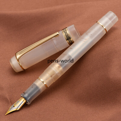 Kaigelu 316A Fountain Pen EF/F/M Nib, Transparent Brown Acrylic Writing  Gift Pen