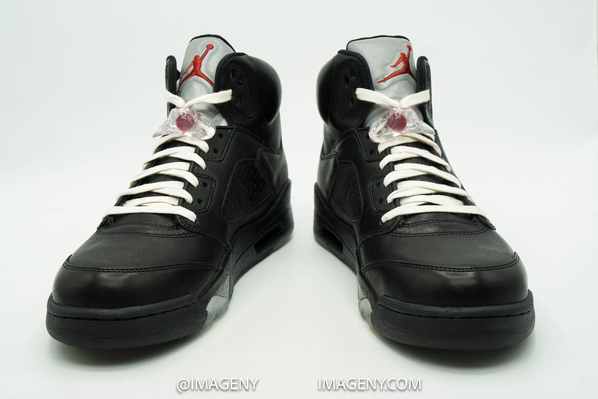 AIR JORDAN V 5 RETRO NEW SIZE 9.5 BIN 23 PREMIO BLACK AIR JORDAN V 5 RETRO NEW SIZE 9.5 BIN 23 PREMIO BLACK