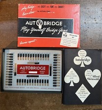 Auto Bridge Play Yourself Game Beginners Set Original Box 1959 Vintage