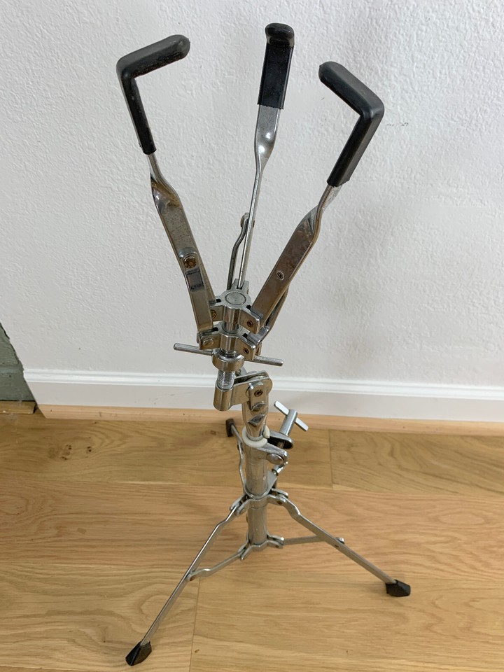 PEARL 806 Snare Drum Stand 70s Vtg Japan Tripod Basket Holder