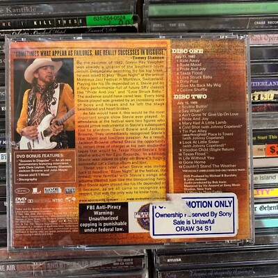 STEVIE RAY VAUGHAN & DOUBLE TROUBLE LIVE At Montreux 1982 1985 CD