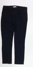 JASPER CORAN Womens Blue Houndstooth Cotton Blend Straight Jeans Size 10 L24
