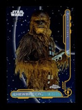 2024 TOPPS CHROME STAR WARS REBEL ALLIANCE GOLD REFRACTOR RA4 CHEWBACCA 36/50
