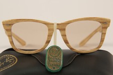 Ray Ban Wayfarer Woodies Light 50 marrone cambiabile B&L USA Bausch & Lomb vintage